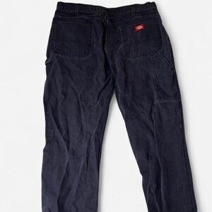 Dickies Carpenter Pants Size 37x27 Black Canvas Workwear Utility Pants Skater